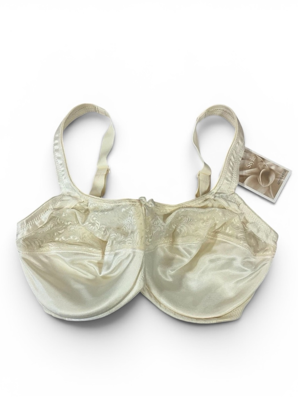 Amoena Nina Underwire Pocketed Mastectomy Bra #2242 Beige Size 38D NEW